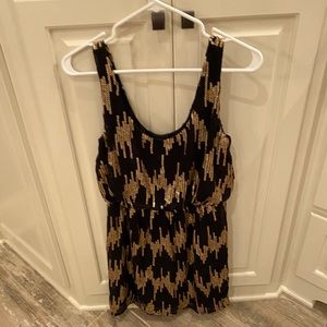Ark & co size small dress- black w/ gold sequins